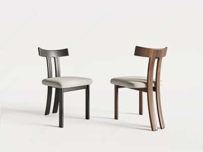 现代餐椅3D模型下载